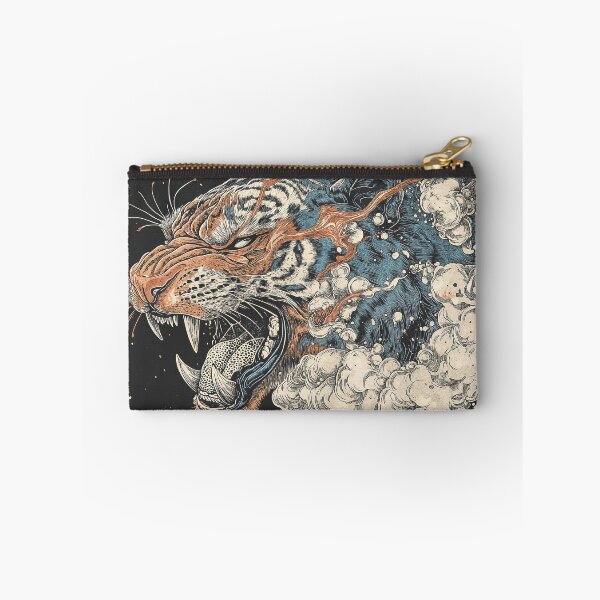 Item preview, Fierce Tiger Roaring Amid Cosmic Clouds designed and sold by Qim X Fantasy.