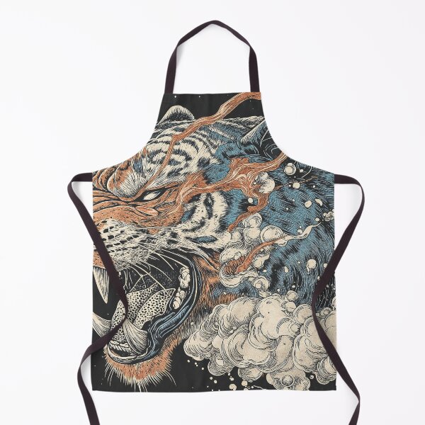 Item preview, Fierce Tiger Roaring Amid Cosmic Clouds designed and sold by Qim X Fantasy.