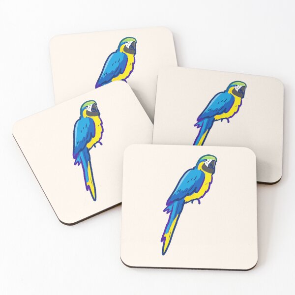 Item preview, Blue Macaw parrot illustration  designed and sold by Artofmayara.