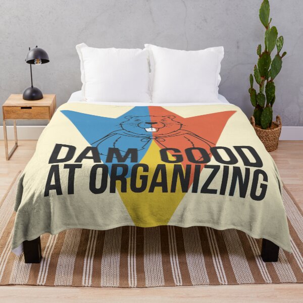 Item preview, Dam Good at Organizing – Funny Beaver Cartoon Design designed and sold by PragmaticP.