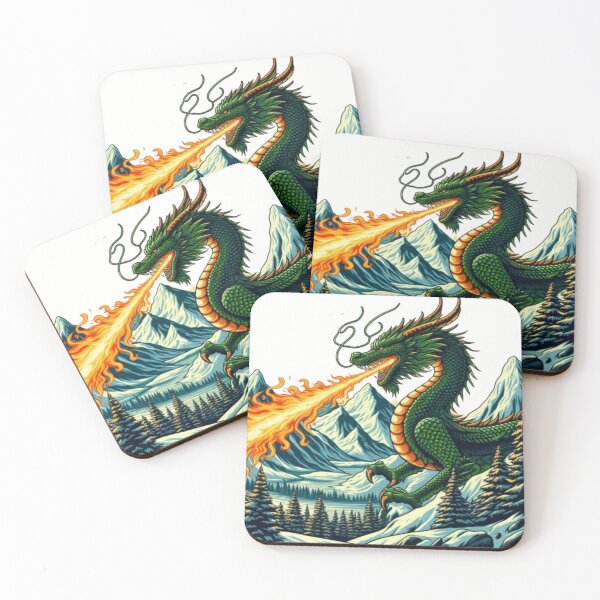Item preview, Fiery Dragon Breathing Flames designed and sold by dreambigdrive38.