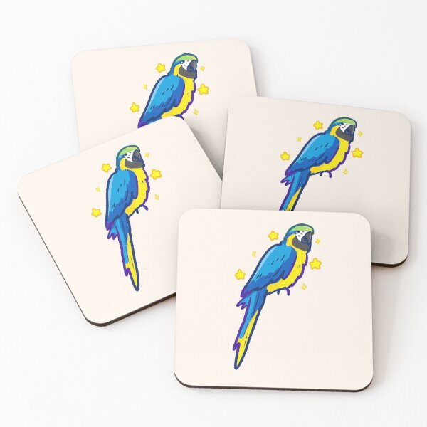 Item preview, Blue Macaw parrot art  designed and sold by Artofmayara.