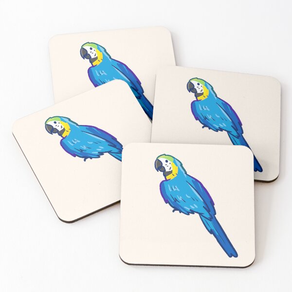 Item preview, Cute Blue Macaw parrot art  designed and sold by Artofmayara.