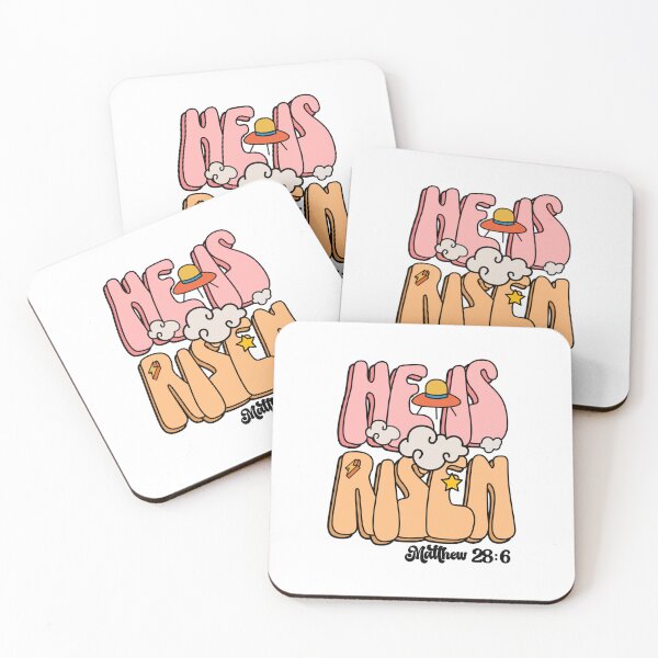 Aperçu de l'œuvre He Is Risen | Matthew Easter Resurrection Christian Retro Groovy créée et vendue par Lillyamstronger.