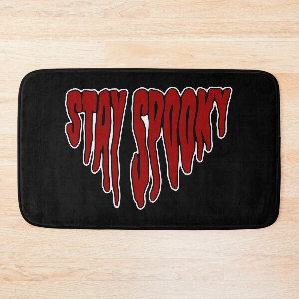 Aperçu de l'œuvre Restez effrayant en rouge créée et vendue par spookdoodle.co.