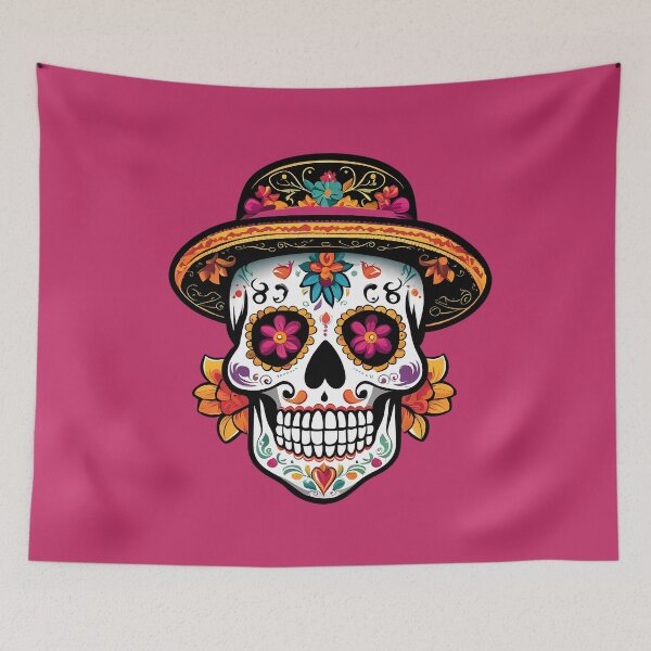 Item preview, Sombrero Bloom Calavera designed and sold by Simply Figs.