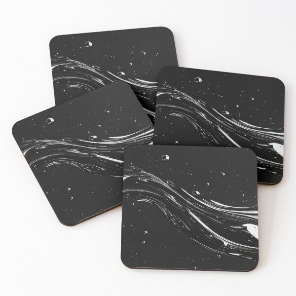 Item preview, Abstract Liquid Swirls and Droplets on Dark Background designed and sold by lematworks.