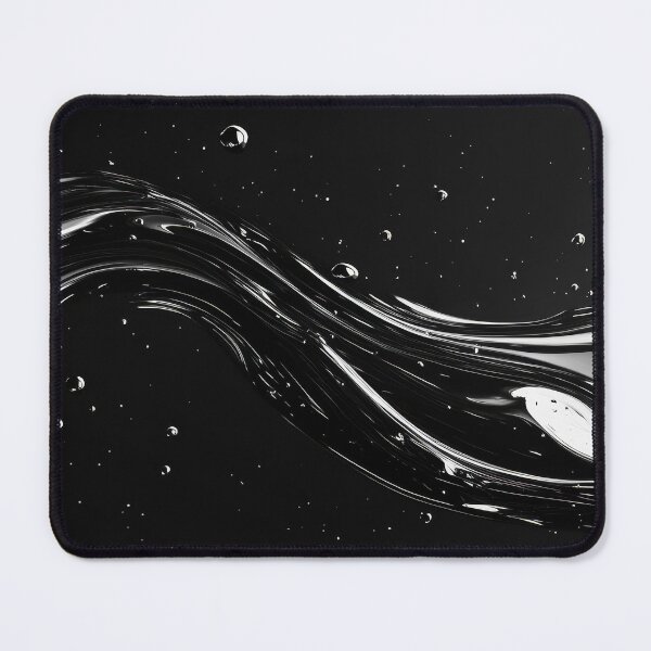 Item preview, Abstract Liquid Swirls and Droplets on Dark Background designed and sold by lematworks.