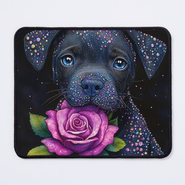 Item preview, Painted Blingy Pit Bull designed and sold by Nocturne Paws.