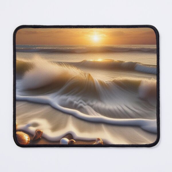 Item preview, Golden sunlight bathes the ocean waves designed and sold by InezPhotography.