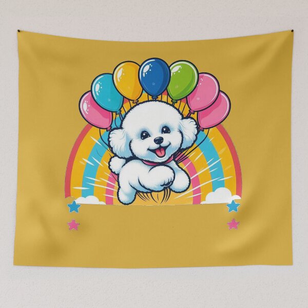 Item preview, Fluffy and Fun: The Cheerful Bichon Frise designed and sold by communedesigns.