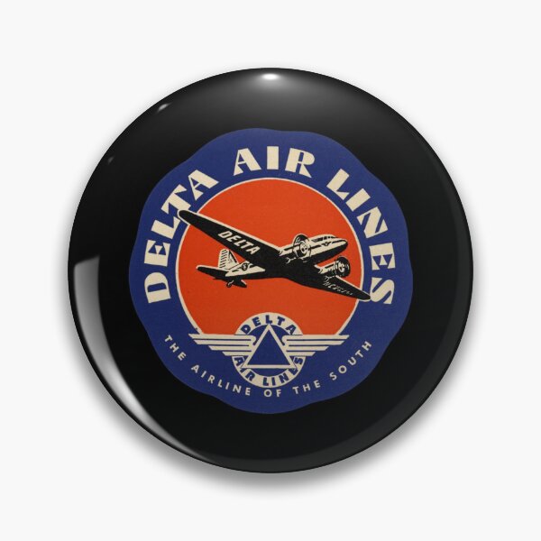 Item preview, Delta Air Lines Vintage Luggage Label designed and sold by FutureTraveller.