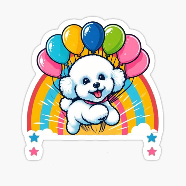 Item preview, Fluffy and Fun: The Cheerful Bichon Frise designed and sold by communedesigns.