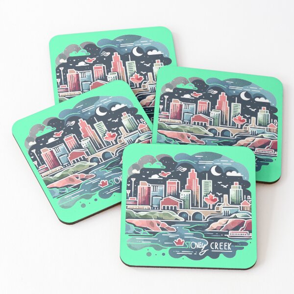 Item preview, Stoney Creek Canada Minimalist Watercolor Sticker,  designed and sold by PaintMeWorld.