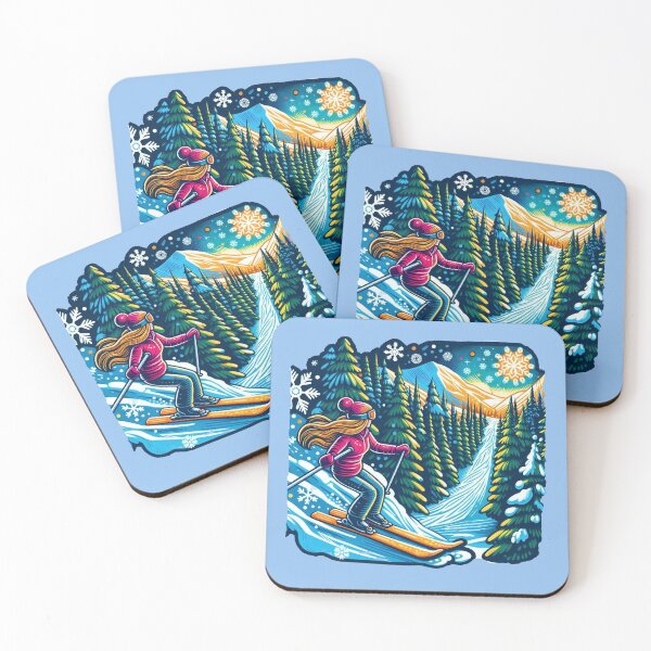 Item preview, Skiing designed and sold by Myra365Art.