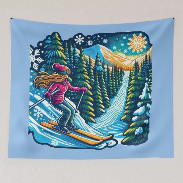 Item preview, Skiing designed and sold by Myra365Art.