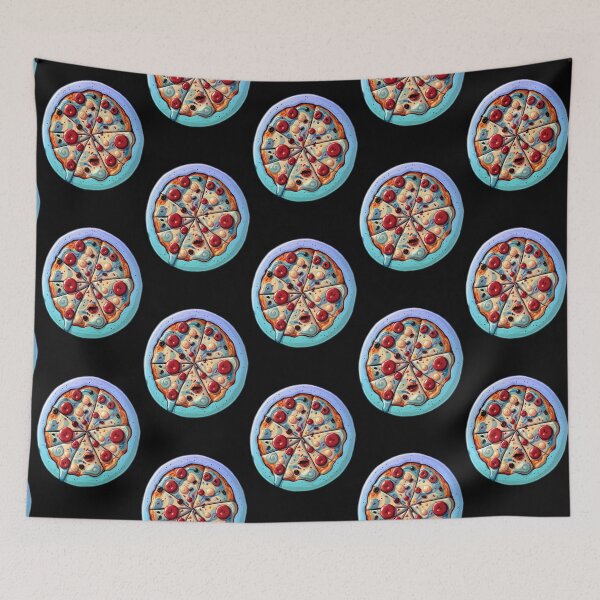 Item preview, Blue Space Alien Pizza designed and sold by blugost.