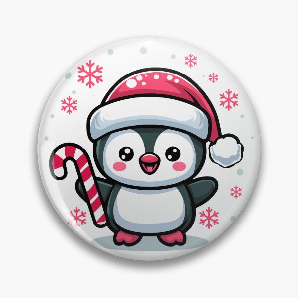 Item preview, Cute Christmas Penguin with Candy Cane – T-Shirts & Stickers Design Christmas shirts  designed and sold by CreativeTomb.
