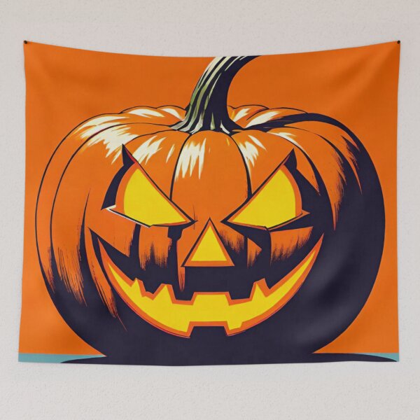 Item preview, Demonic Pumpkin: Haunting Halloween Night designed and sold by GrizzlyCollective.