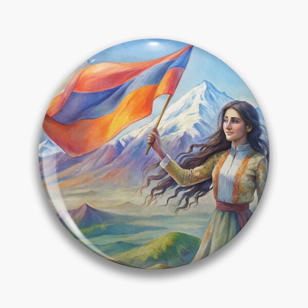 Item preview, Armenian Girl with the Flag designed and sold by hakobyans.