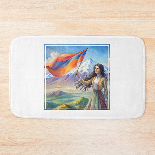 Item preview, Armenian Girl with the Flag designed and sold by hakobyans.
