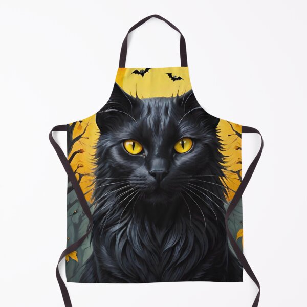 Item preview, Demonic Halloween Cat with Fiery Eyes designed and sold by GrizzlyCollective.