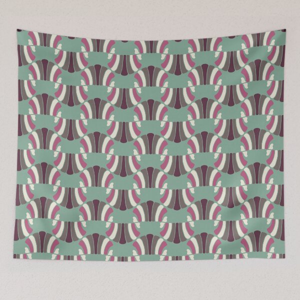 Item preview, Shells in a checkerboard pattern, Emerald-burgundy version designed and sold by Alex  Blud.