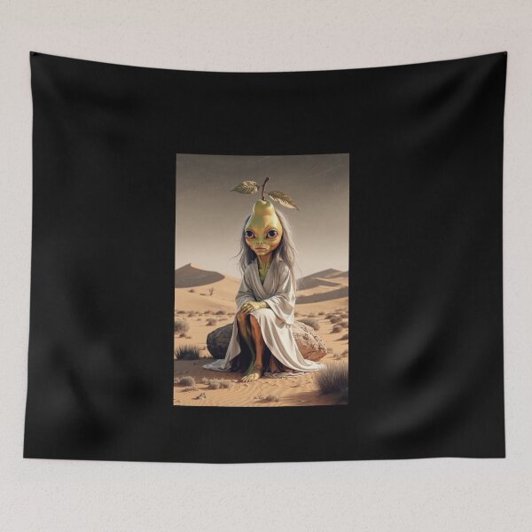 Item preview, Alien Pear Sage - Surreal Desert Guardian designed and sold by love3617.