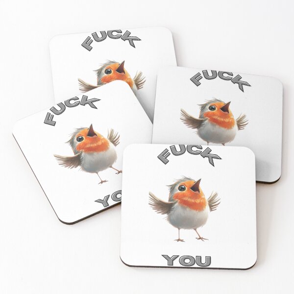 Item preview, Cursing Robin - Funny Bird Quote designed and sold by Ice Diamond Designs.