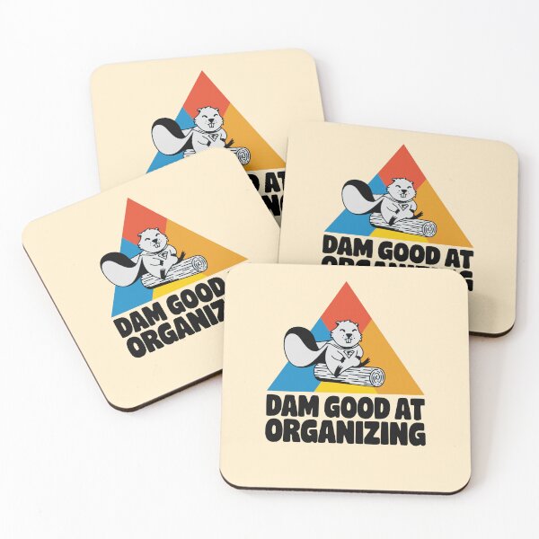 Item preview, Dam Good at Organizing – Funny Beaver Cartoon Design designed and sold by PragmaticP.