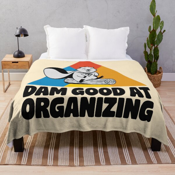 Item preview, Dam Good at Organizing – Funny Beaver Cartoon Design designed and sold by PragmaticP.
