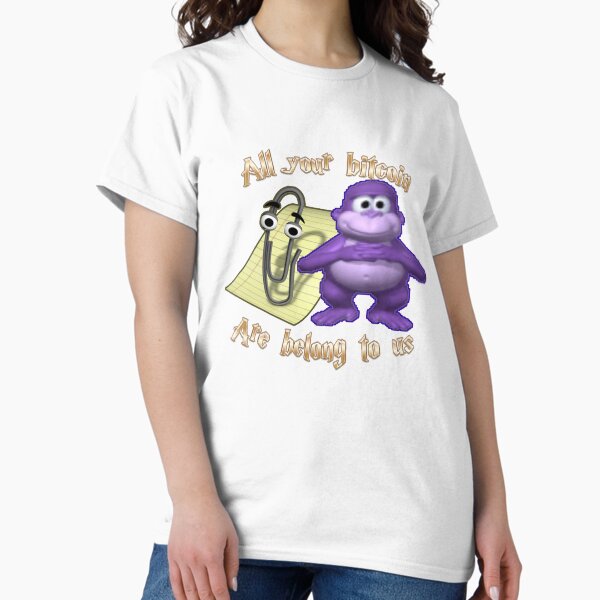Item preview, BTC - Bitcoin Crypto Bonzi Buddy Meme designed and sold by Kateydraws.