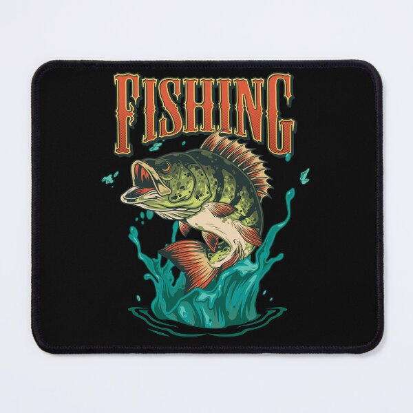 Item preview, Fishing. Largemouth bass leaping out of the water designed and sold by dk-design85.