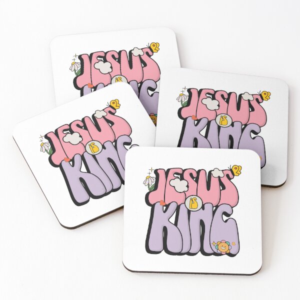 Aperçu de l'œuvre Jesus Is King Christian Retro Groovy créée et vendue par Lillyamstronger.