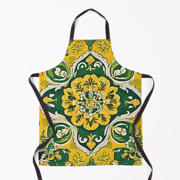 Item preview, Azulejos - Yellow Green designed and sold by PrinzPnz.
