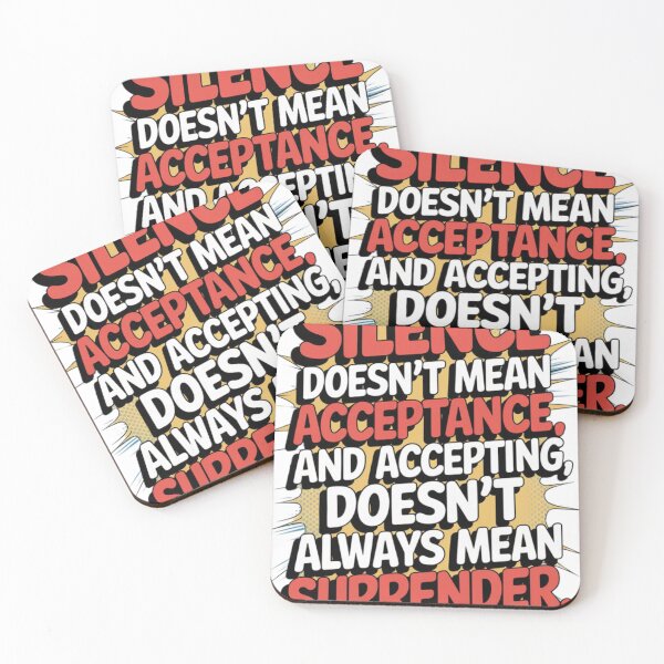 Item preview, Silence doesn't mean consent designed and sold by Daofa.