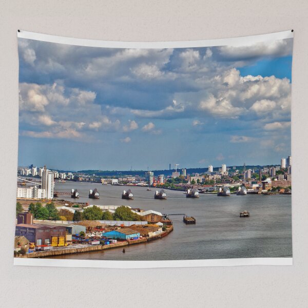Item preview, River Thames Flood Barrier Greenwich London designed and sold by AndyEvansPhotos.