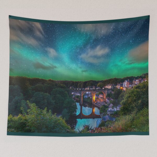Item preview, Knaresborough Viaduct Aurora Borealis designed and sold by Alisonchambers2.
