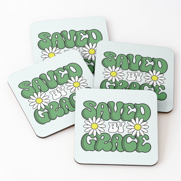 Aperçu de l'œuvre Saved by Grace Christian Retro Groovy créée et vendue par Lillyamstronger.