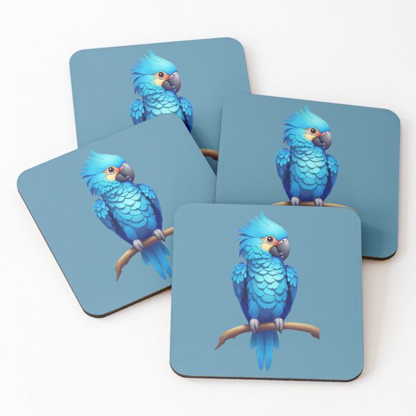 Item preview, A vibrant blue parrot  designed and sold by NiRia Spot.