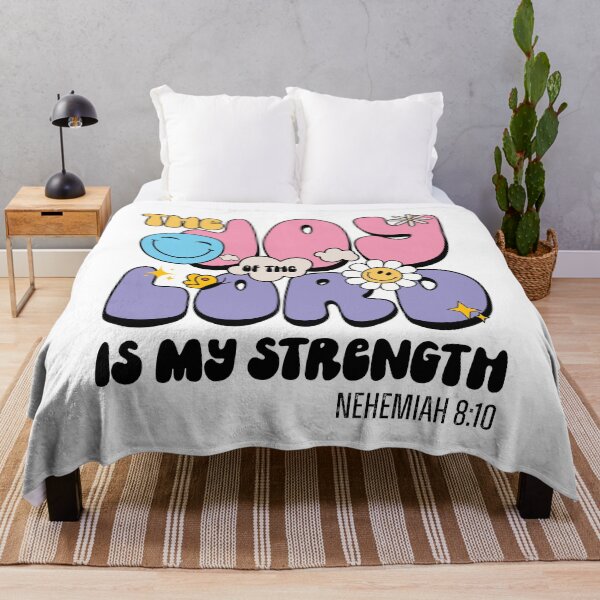 Item preview, The Joy of the Lord Is My Strength Christian Retro Groovy designed and sold by Lillyamstronger.