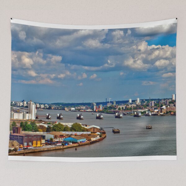 Item preview, River Thames Flood Barrier Greenwich London designed and sold by AndyEvansPhotos.