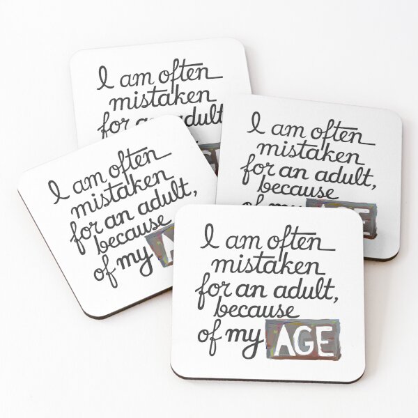 Item preview, Mistaken for an Adult, funnyfits70, Humor, Funny,  designed and sold by FunnyFits70.