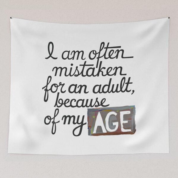 Item preview, Mistaken for an Adult, funnyfits70, Humor, Funny,  designed and sold by FunnyFits70.