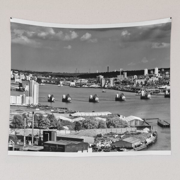 Item preview, River Thames Flood Barrier Greenwich London designed and sold by AndyEvansPhotos.