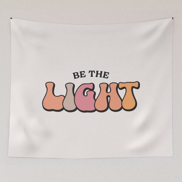 Item preview, Be the Light Christian Retro Groovy designed and sold by Lillyamstronger.
