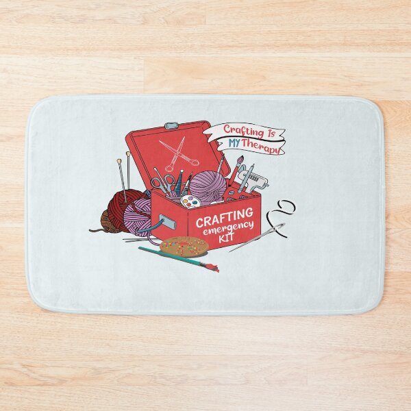 Item preview, Funny Crafting Is My Therapy Word Pun designed and sold by tamdevo1.