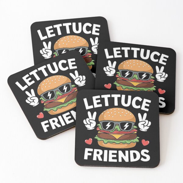 Item preview, Lettuce Friends – Fun Burger Illustration with Cool Vibes designed and sold by love3617.