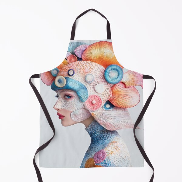 Artikelvorschau, „Von Fischen inspirierte Couture: Leuchtend schillerndes Meisterwerk“ entworfen und verkauft von MacroArtHub.