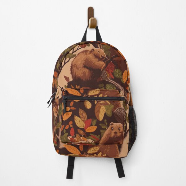 Item preview, Woodland Beavers Among Autumn Leaves designed and sold by PragmaticP.